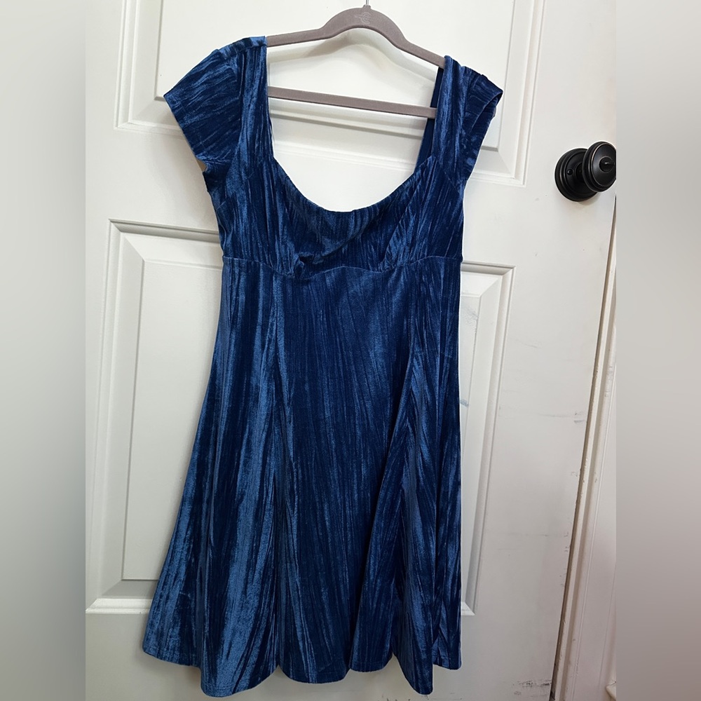 Blue Velvet Women's Top